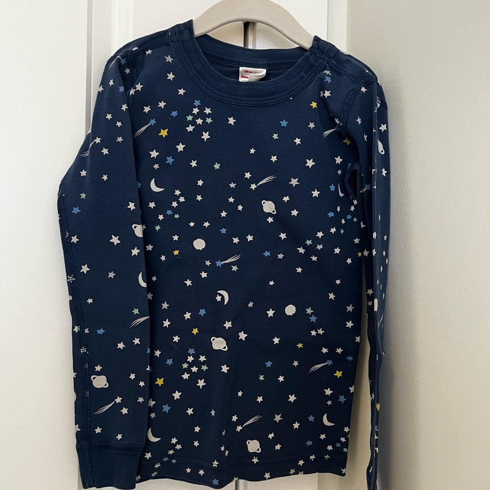 Hanna Andersson Space Long Sleeve Pajama set (size: 6-7/120)